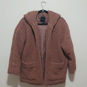 Forever 21 Pink Teddy Hoodie